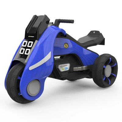 Battery Operated Electric Trike Motorcycles Ride-On for Kids Blue/Black/Pink