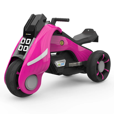 Battery Operated Electric Trike Motorcycles Ride-On for Kids Blue/Black/Pink