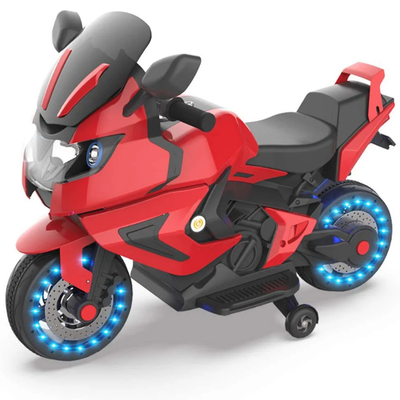 Kids Electric Power Motorcycle 12V Ride On Bike Red/Blue