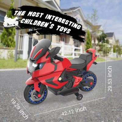 Kids Electric Power Motorcycle 12V Ride On Bike Red/Blue