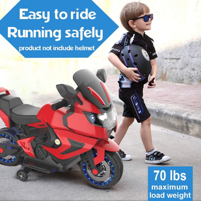 Kids Electric Power Motorcycle 12V Ride On Bike Red/Blue