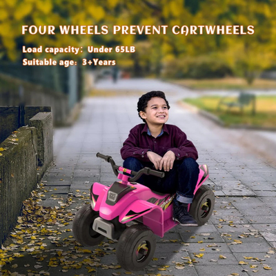 6V Kids Electric Ride On Mini ATV Quad Bike 4 Wheeler Toy Car Pink/Black